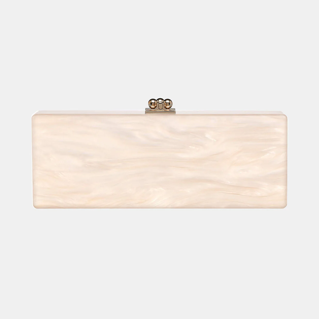Bridal Slim Flavia Box Clutch  in Made to Order Acrylic - Image 12