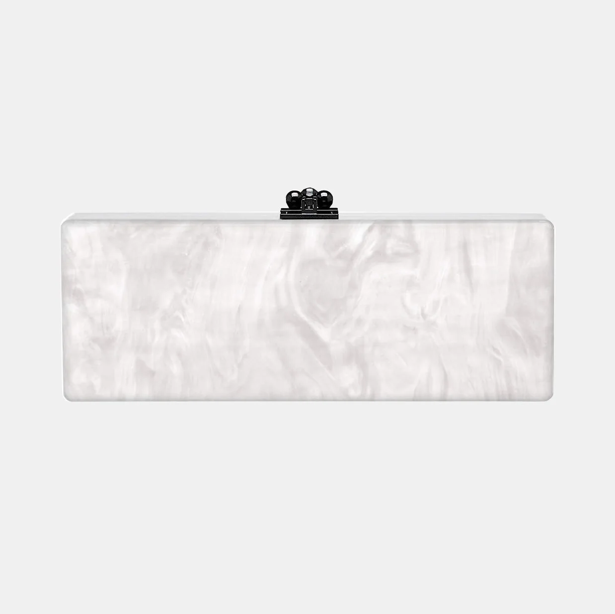 Bridal Slim Flavia Box Clutch  in Made to Order Acrylic - Image 14