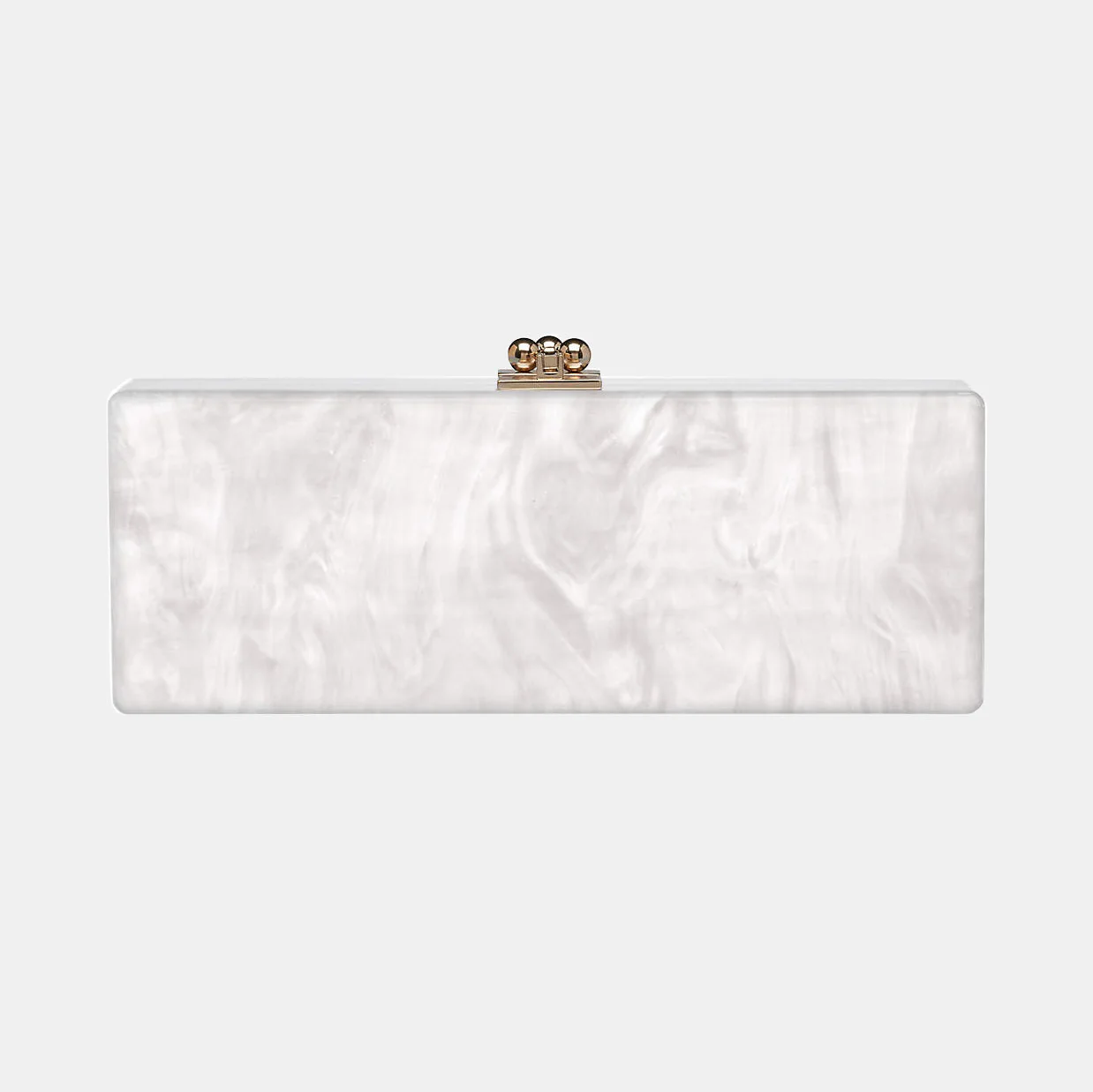 Bridal Slim Flavia Box Clutch  in Made to Order Acrylic - Image 15