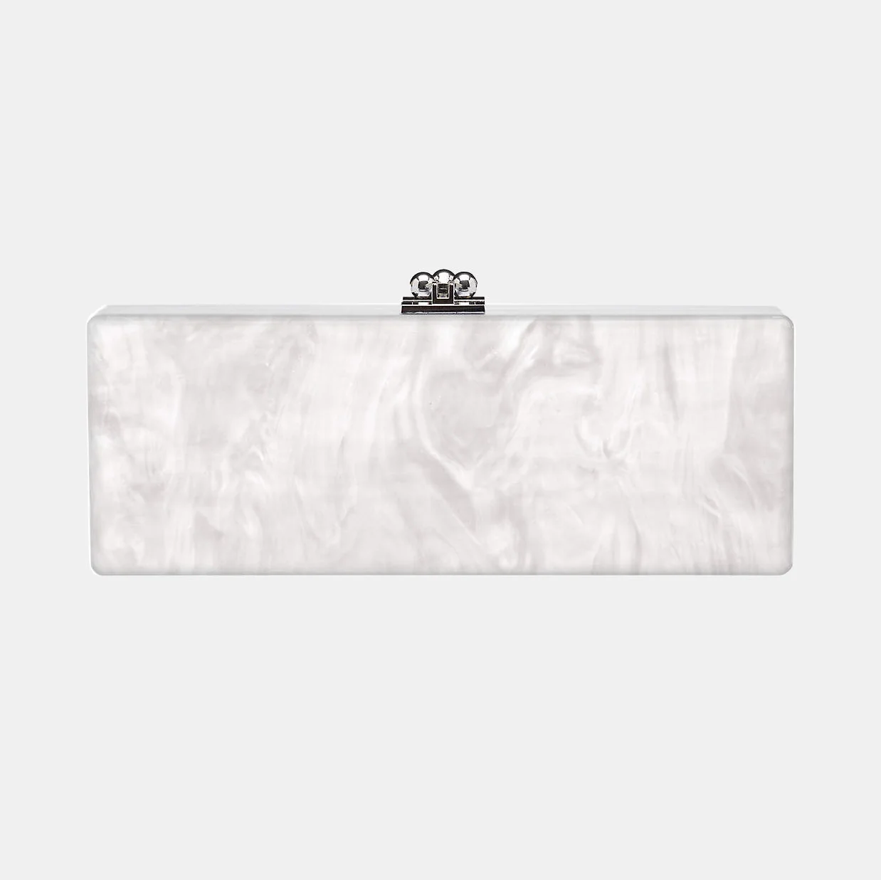 Bridal Slim Flavia Box Clutch  in Made to Order Acrylic - Image 16