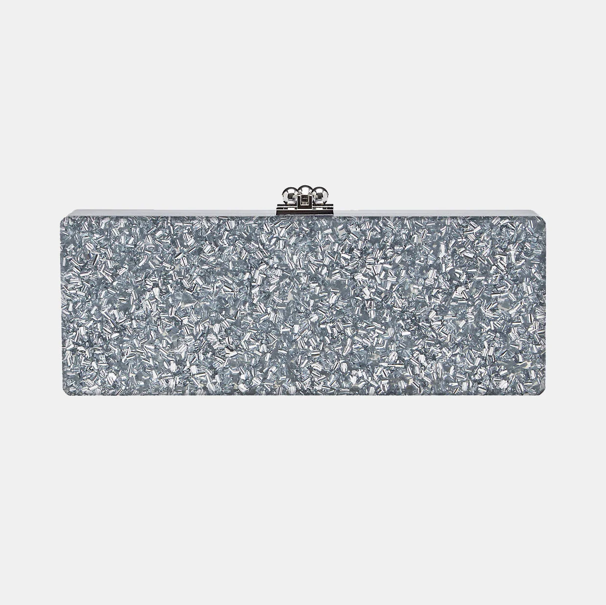 Bridal Slim Flavia Box Clutch  in Made to Order Acrylic - Image 22