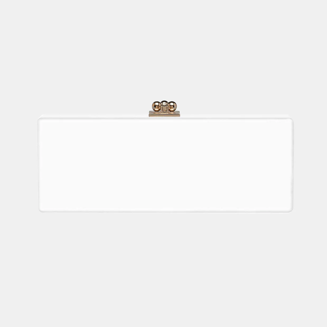 Bridal Slim Flavia Box Clutch  in Made to Order Acrylic - Image 3