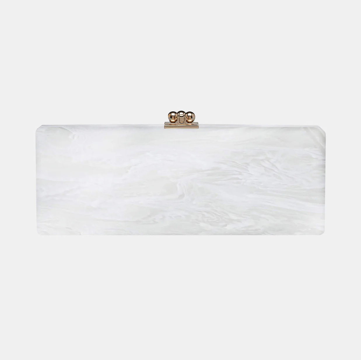 Bridal Slim Flavia Box Clutch  in Made to Order Acrylic - Image 5