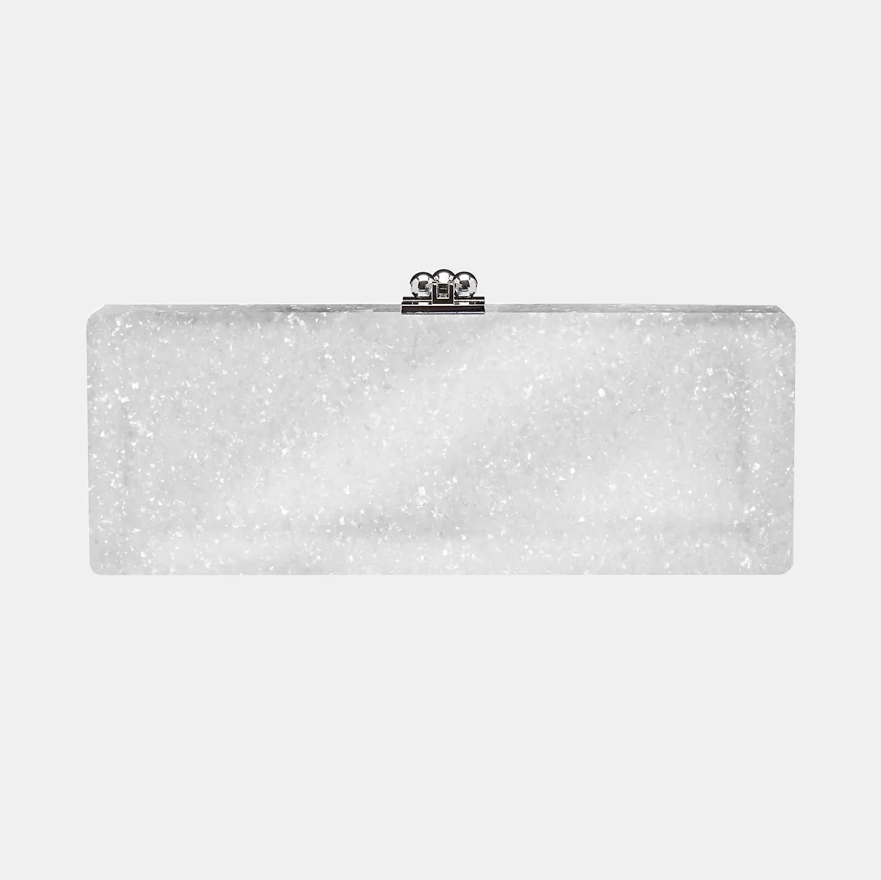 Bridal Slim Flavia Box Clutch  in Made to Order Acrylic - Image 7