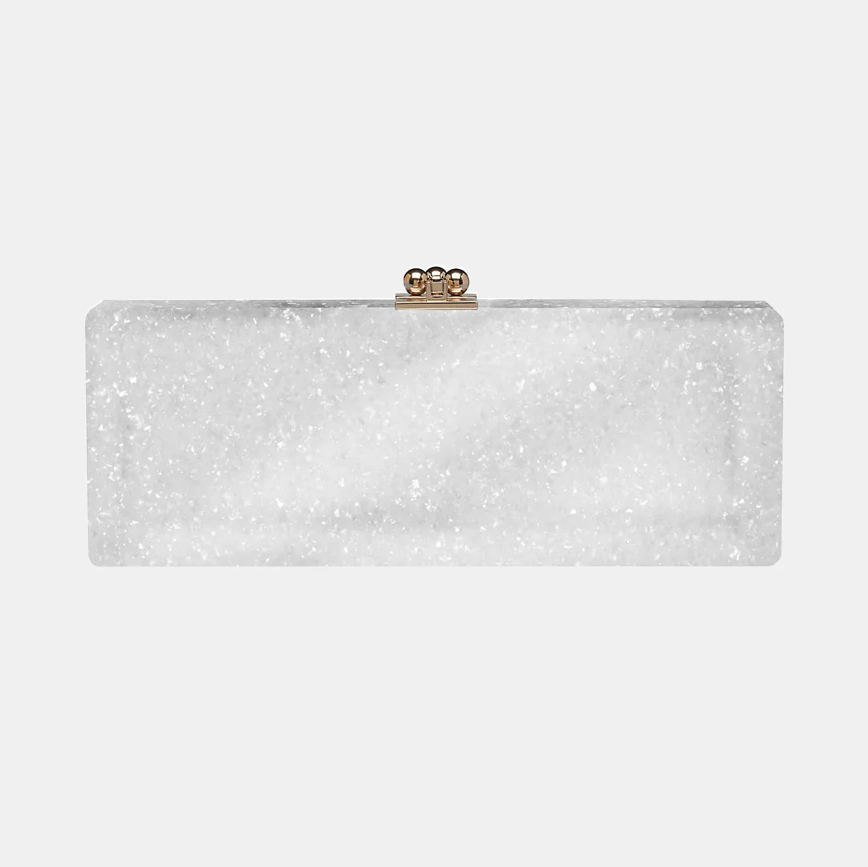 Bridal Slim Flavia Box Clutch  in Made to Order Acrylic - Image 8