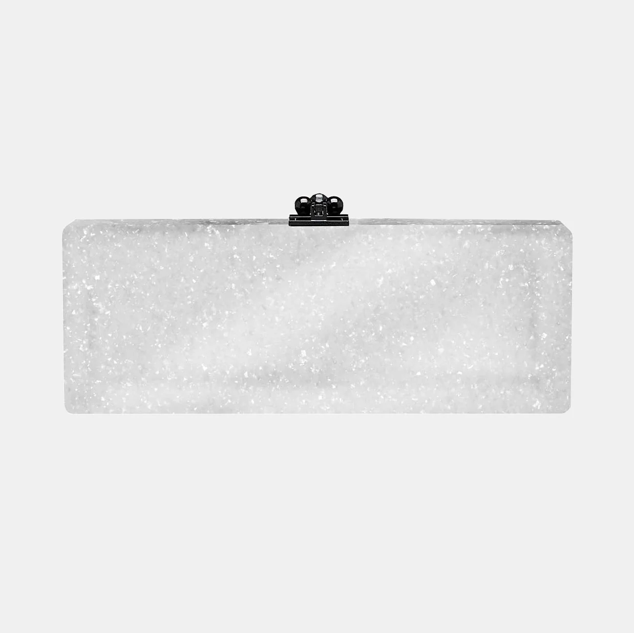 Bridal Slim Flavia Box Clutch  in Made to Order Acrylic - Image 9