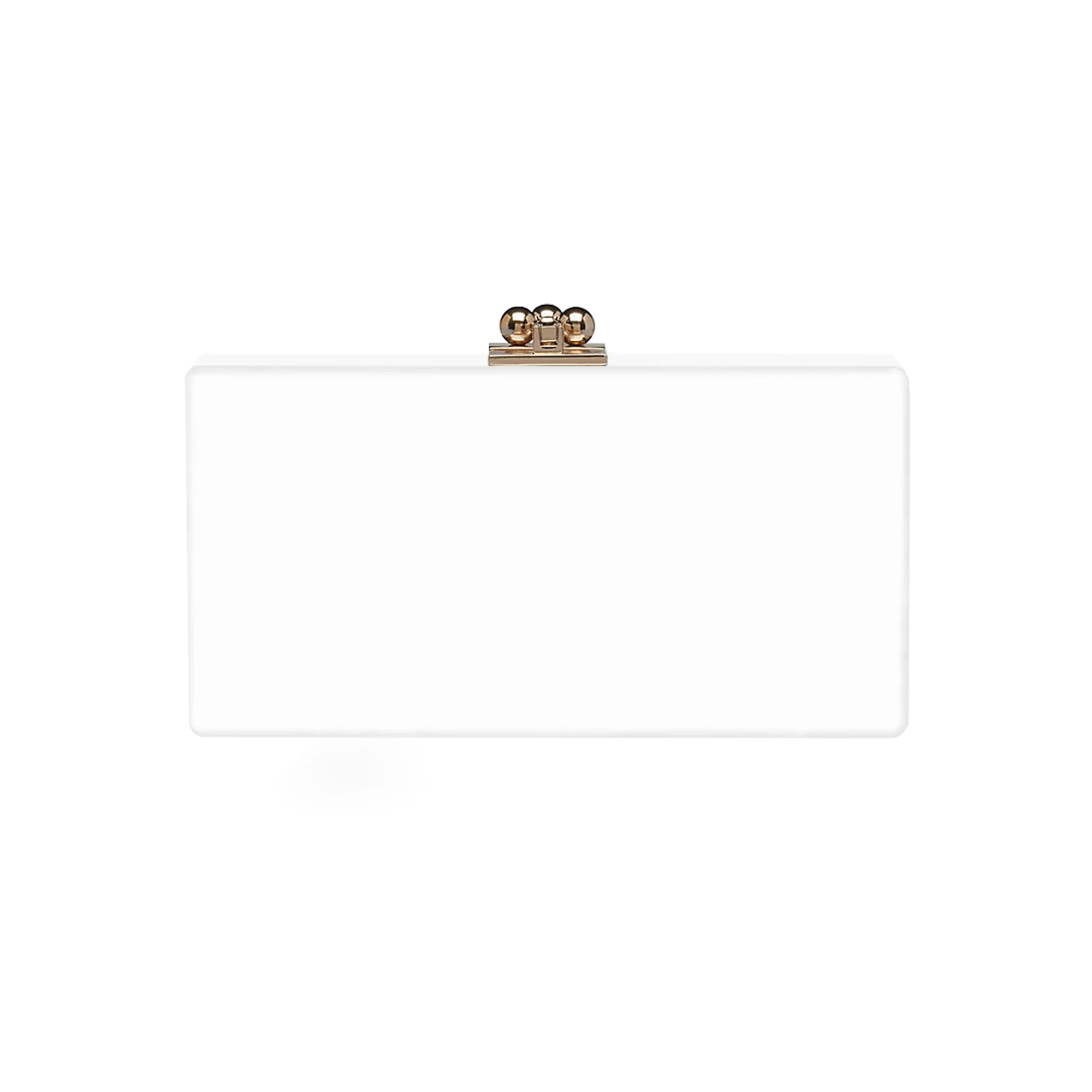 Bridal Slim Jean Box Clutch in Made to Order Acrylic - Image 15