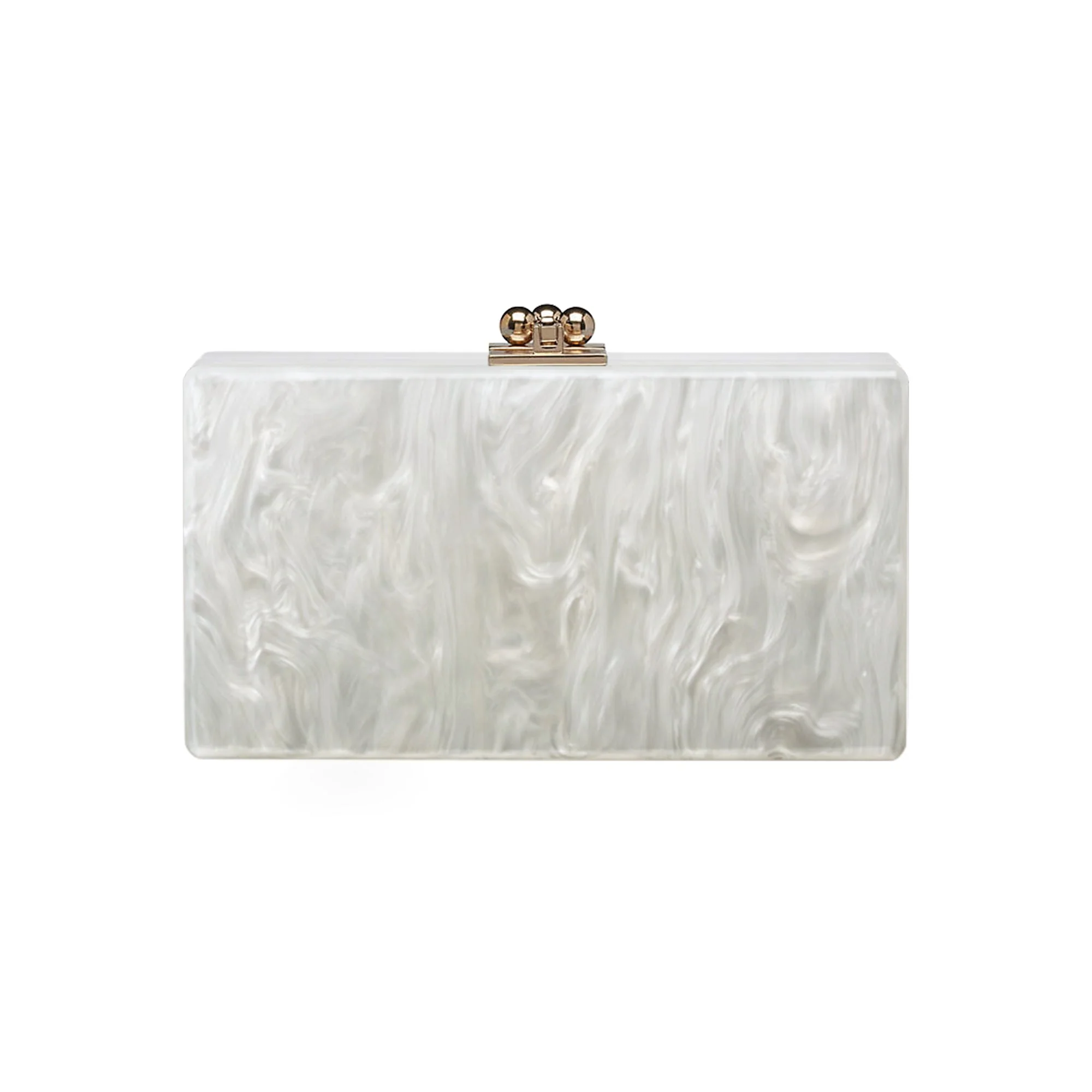 Bridal Slim Jean Box Clutch in Made to Order Acrylic - Image 24