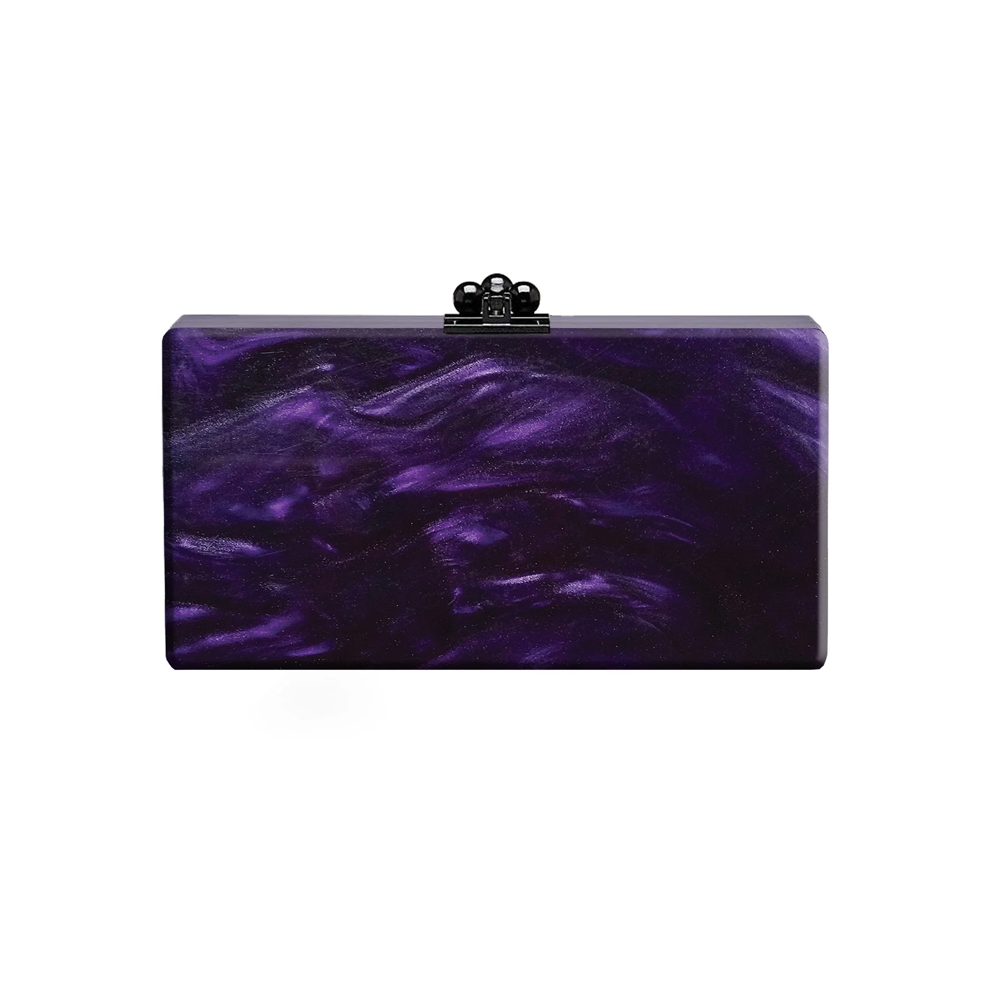 Bridal Slim Jean Box Clutch in Made to Order Acrylic - Image 36