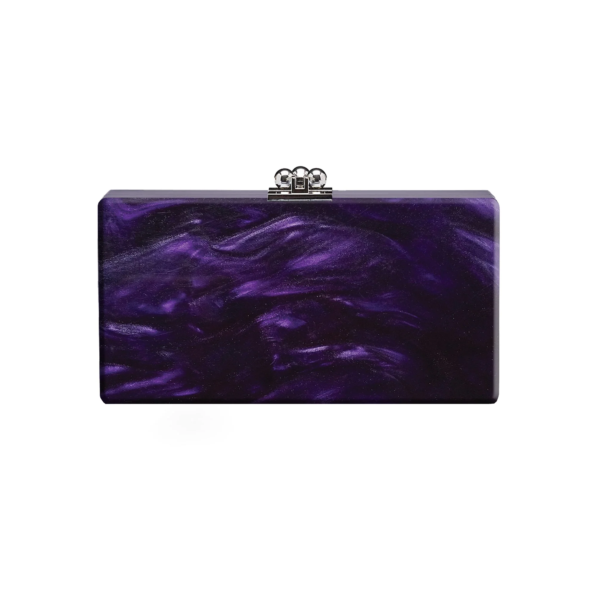 Bridal Slim Jean Box Clutch in Made to Order Acrylic - Image 38