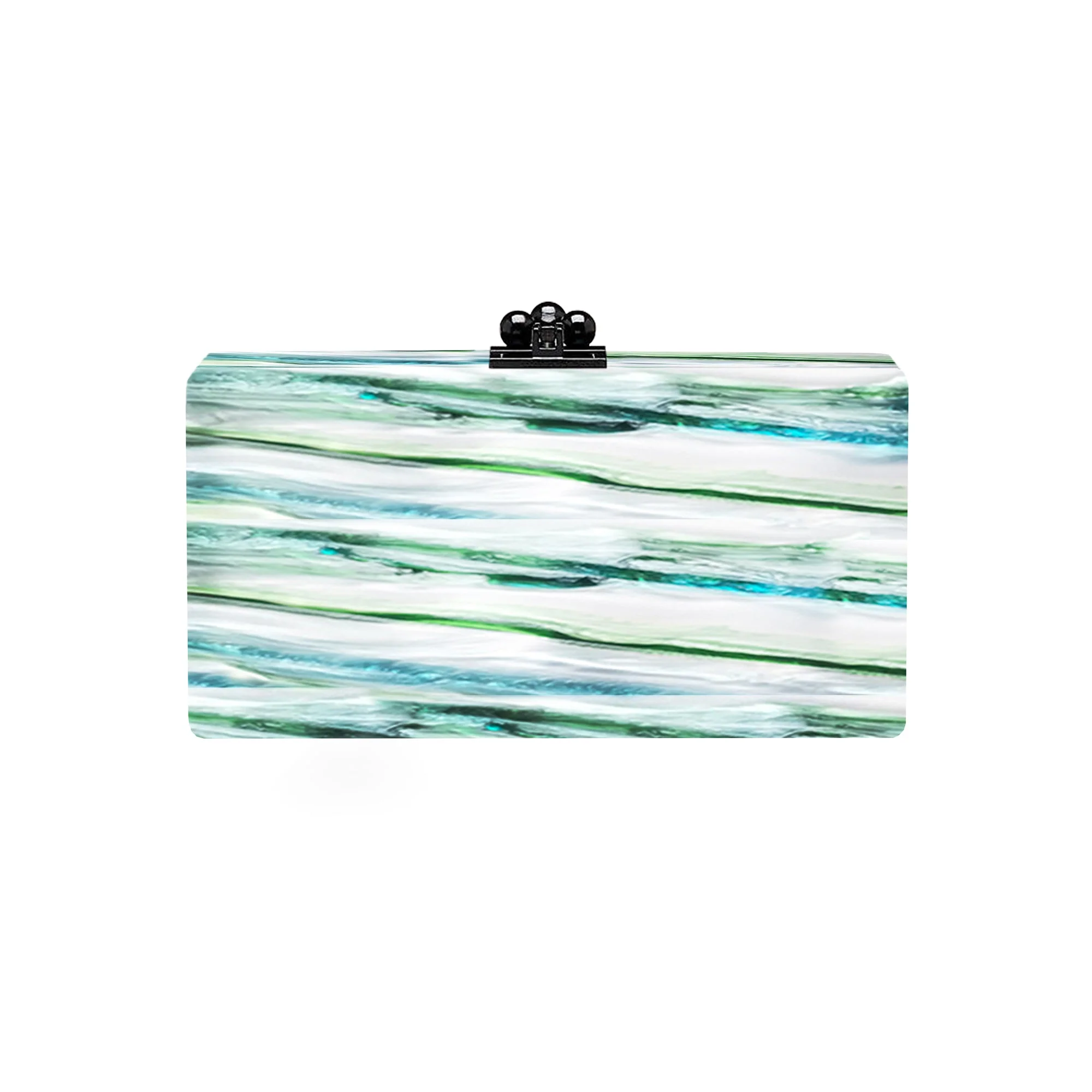 Bridal Slim Jean Box Clutch in Made to Order Acrylic - Image 58