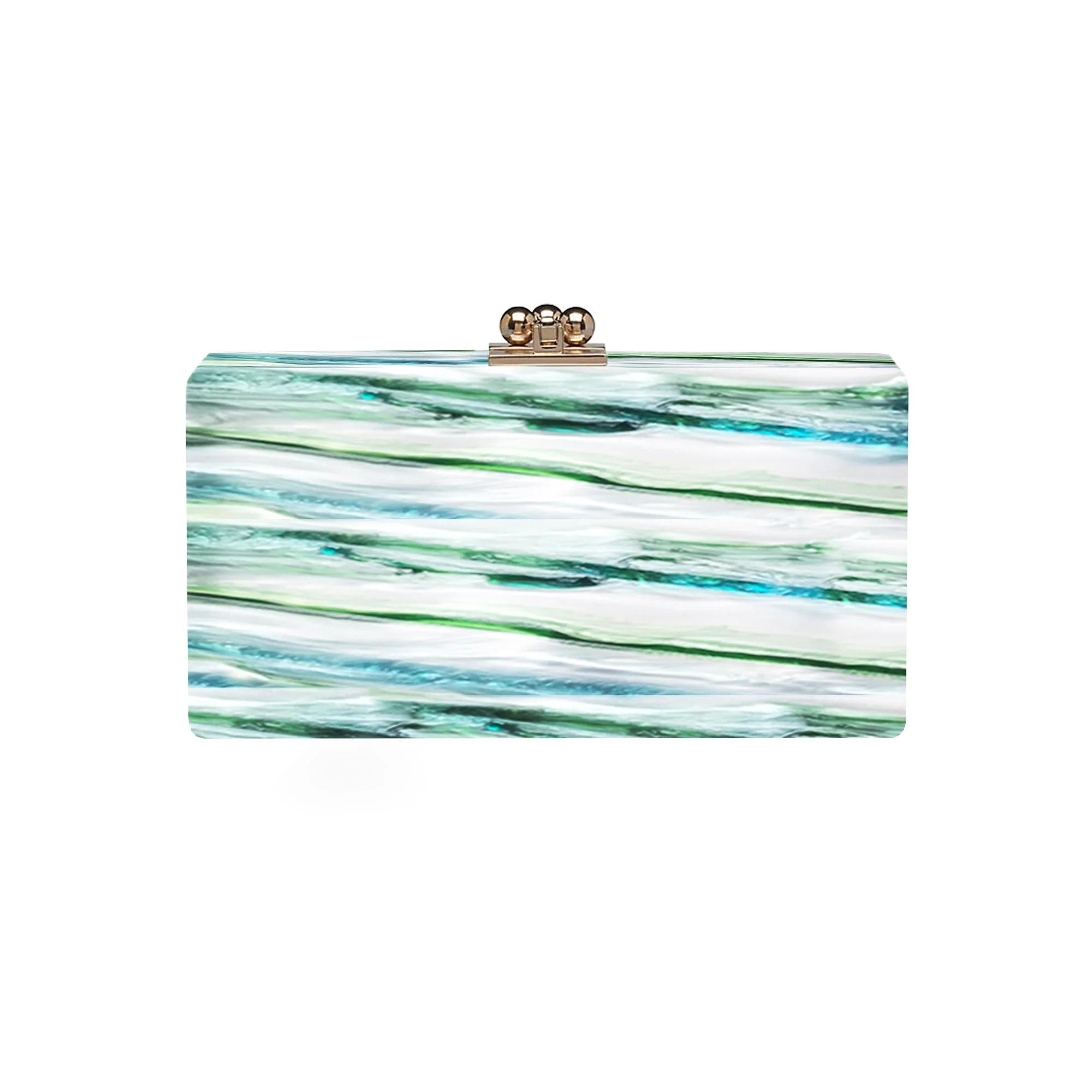 Bridal Slim Jean Box Clutch in Made to Order Acrylic - Image 67