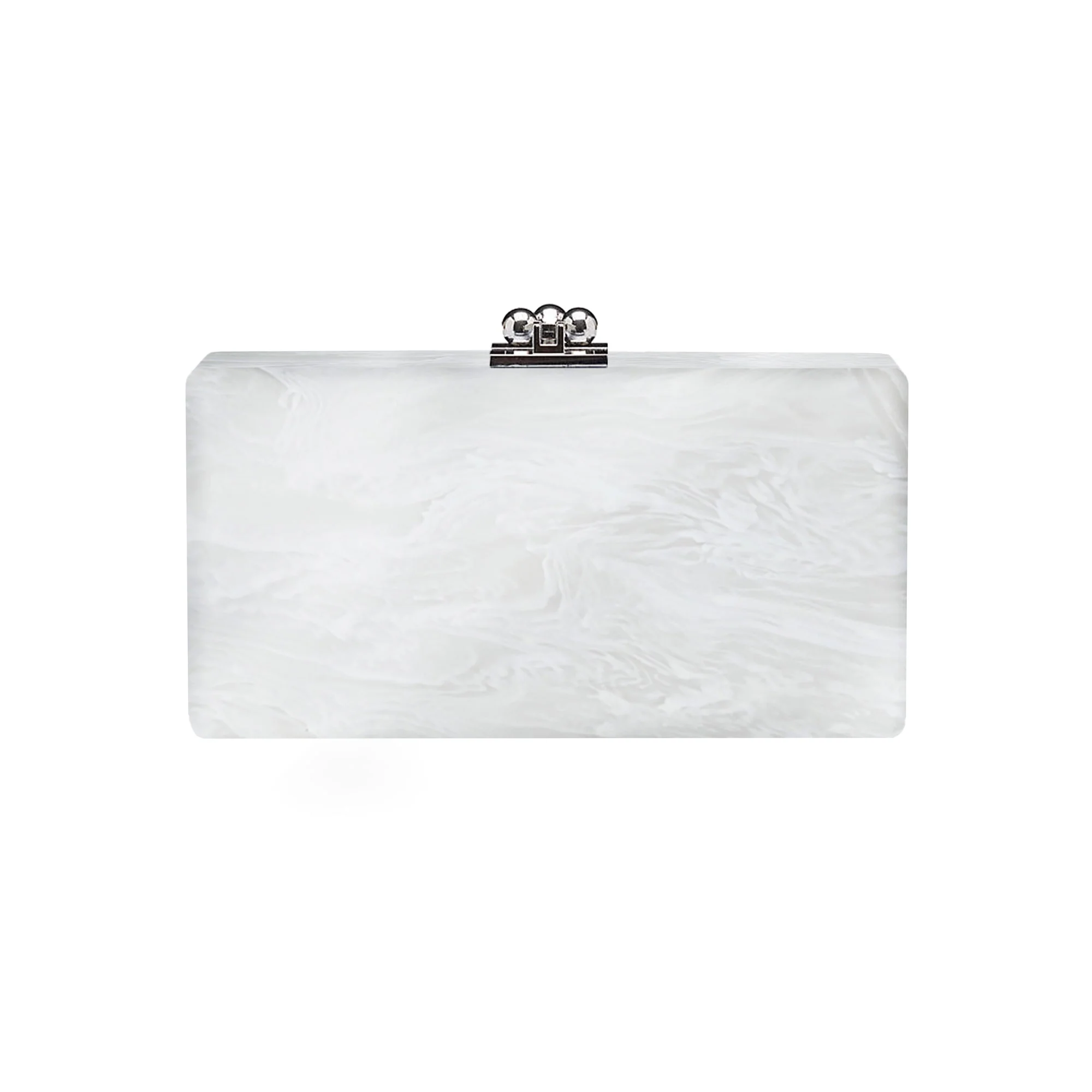 Bridal Slim Jean Box Clutch in Made to Order Acrylic - Image 72