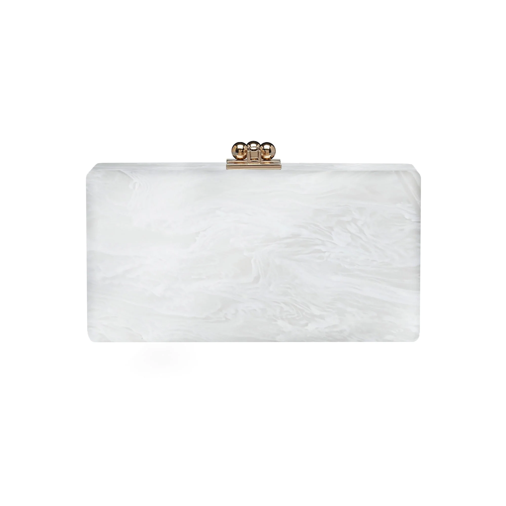 Bridal Slim Jean Box Clutch in Made to Order Acrylic - Image 79