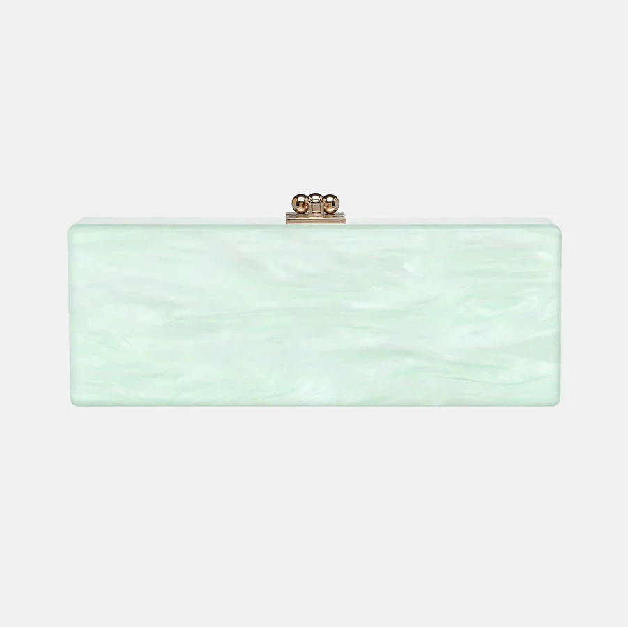 Slim Flavia Box Clutch in Made to Order Acrylic - Image 100
