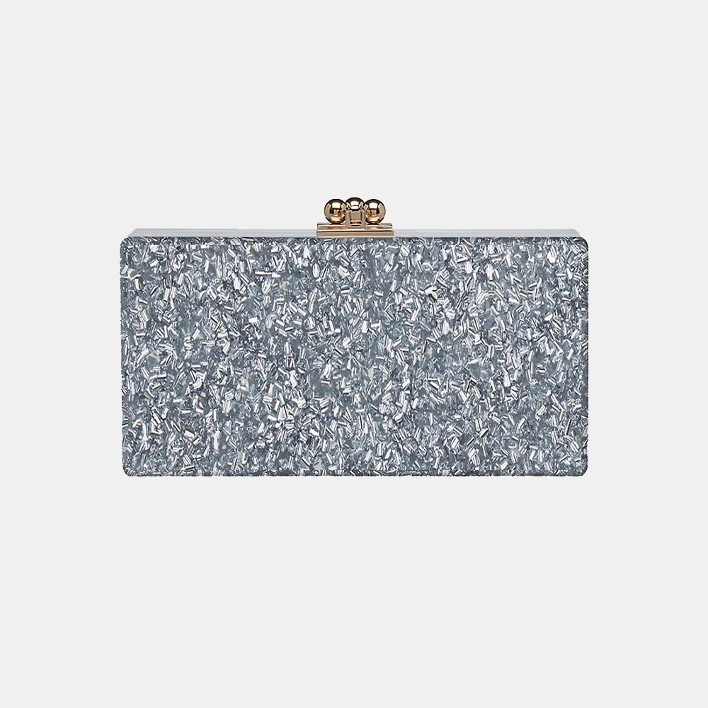 Slim Jean Box Clutch in Made to Order Acrylic - Image 7