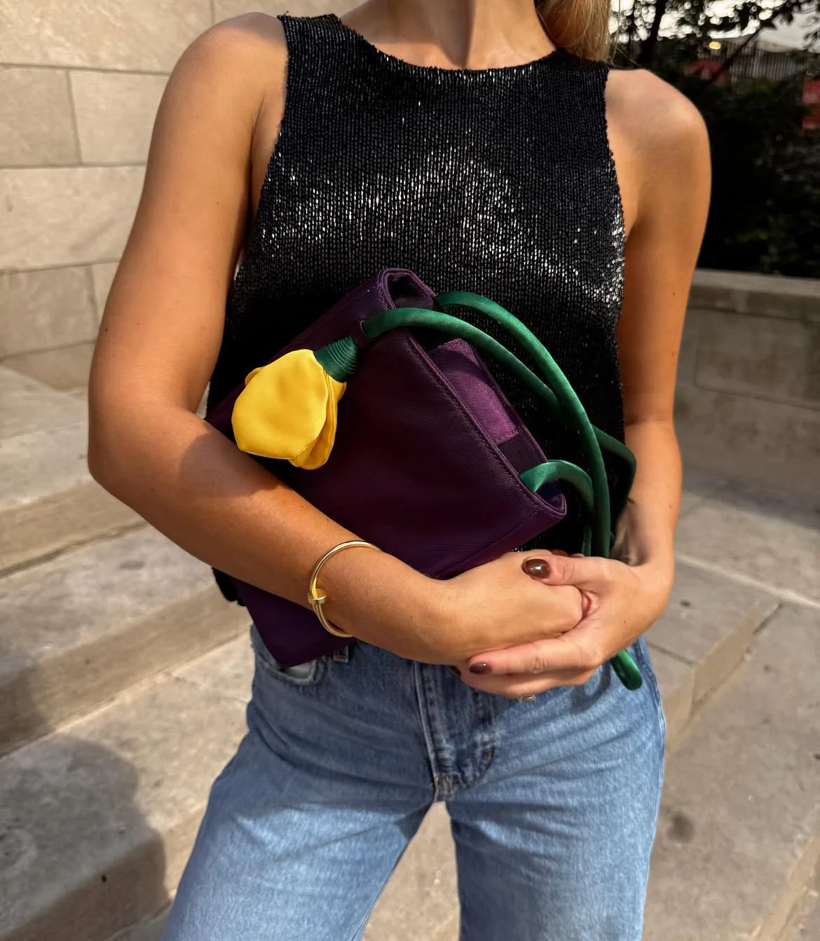 Flower Bag in Yellow Rose - Image 4