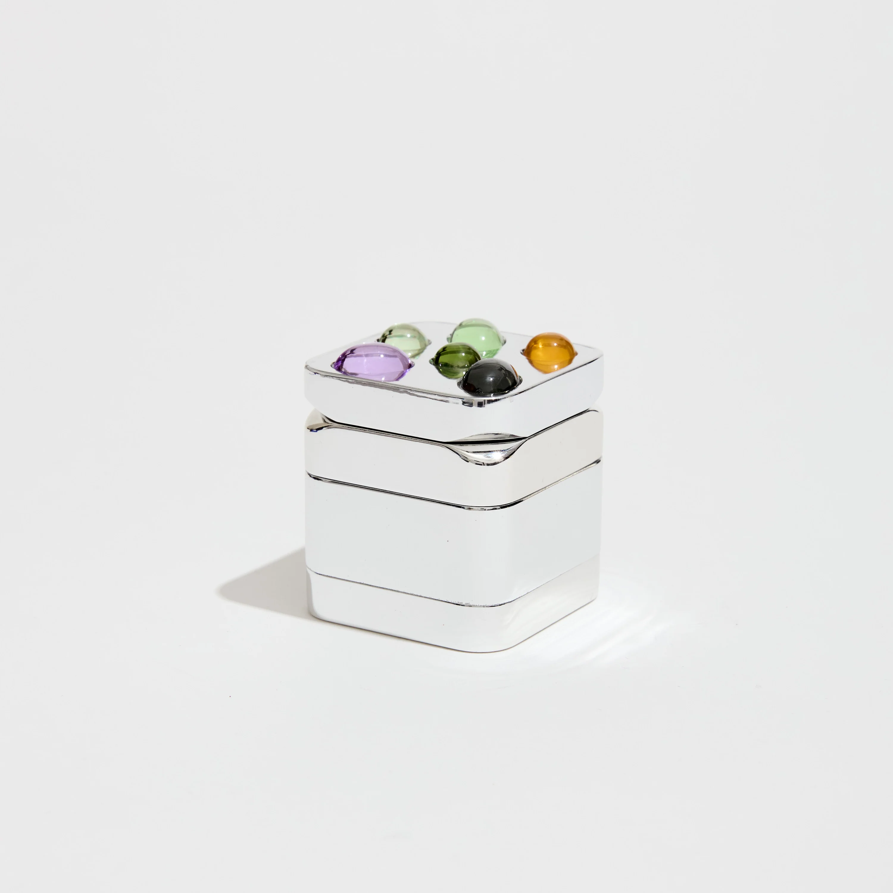 Gemstoned Grinder in Silver - Image 3